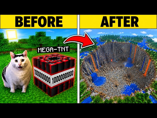 Cats Created TNT That DESTROYS THE WORLD In Minecraft