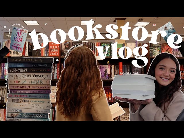BOOKSTORE VLOG 🕊 book shopping at barnes & noble + book haul!