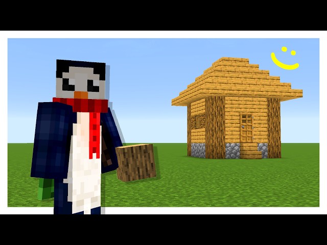 building a normal minecraft house. :)