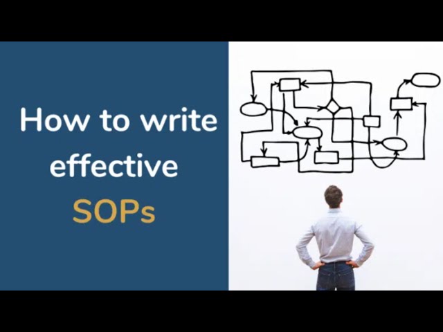 How to write effective Standard Operating Procedures (SOPs) - Online Course