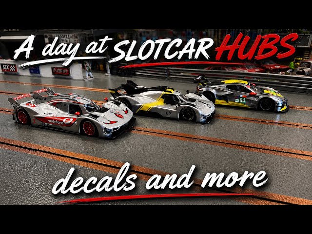 Ninco , NSR AND REVOSLOT  laps at SLOTCAR HUBS, and homemade decals 