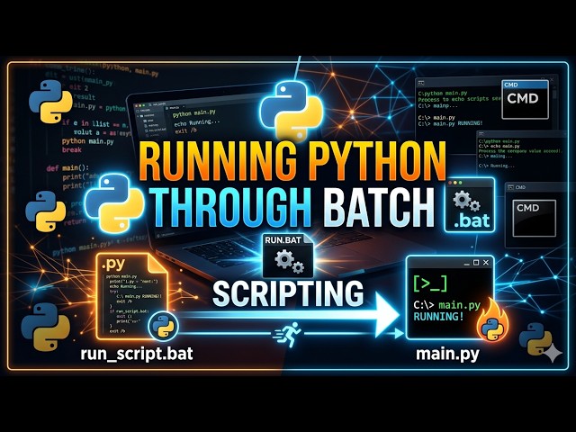 Running python with batch scripting