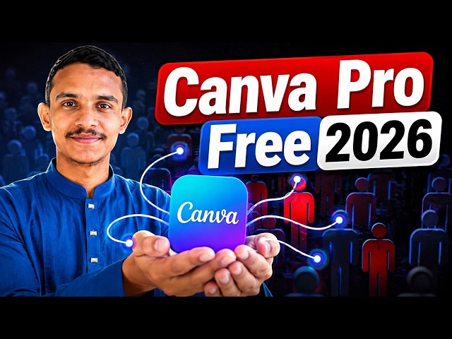How To Get Canva Pro For Free Lifetime 2026|Canva Pro Free Access Giveaway 2026