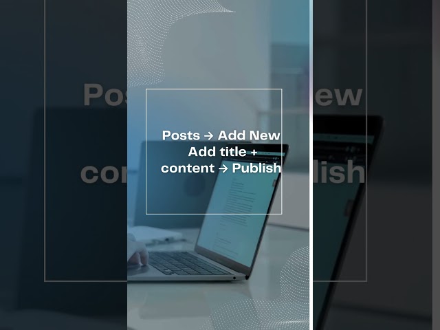 Create Your First Blog Post in WordPress (Fast!)#wordpress #shorts #blogging #tutorial