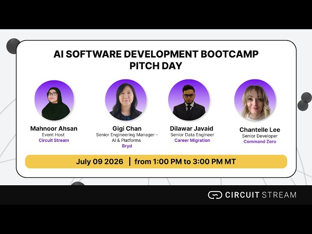Circuit Stream AI Software Development Pitch Day (July 09 2026)
