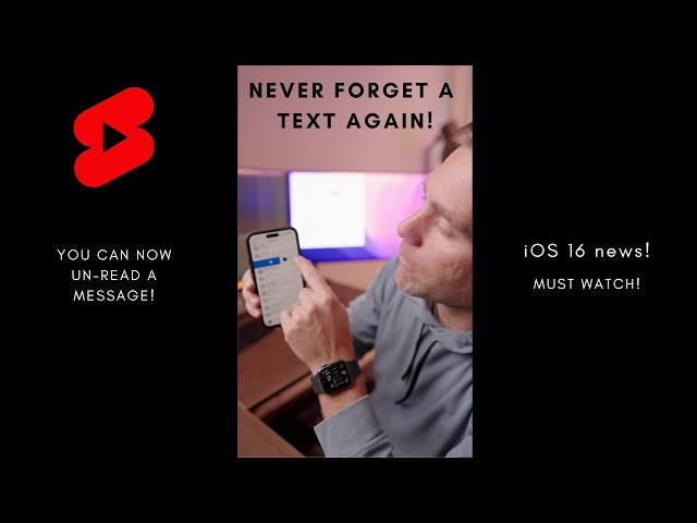 Now you can UNREAD Text Messages iPhone! #Shorts