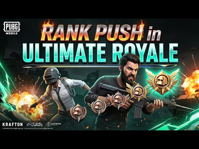 Rank Push in Ultimate Royal🥷🏼!!!🔥PUBG MOBILE🗿LIVE🔴