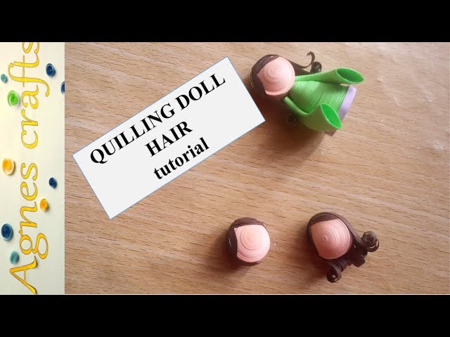 How to make quilled doll's hair- tutorial