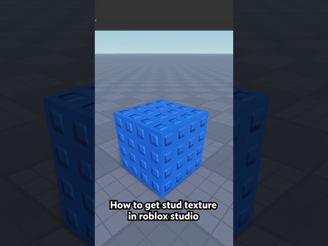 How to get STUD PARTS in ROBLOX STUDIO #roblox #robloxdev #robloxstudio