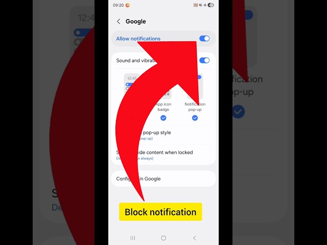 how to off google bad notifucations permanently #settings #shorts