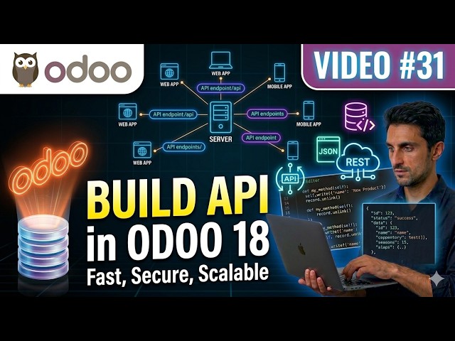 31. Odoo 18 API Tutorial | Build Your First REST API in Odoo Step-by-Step