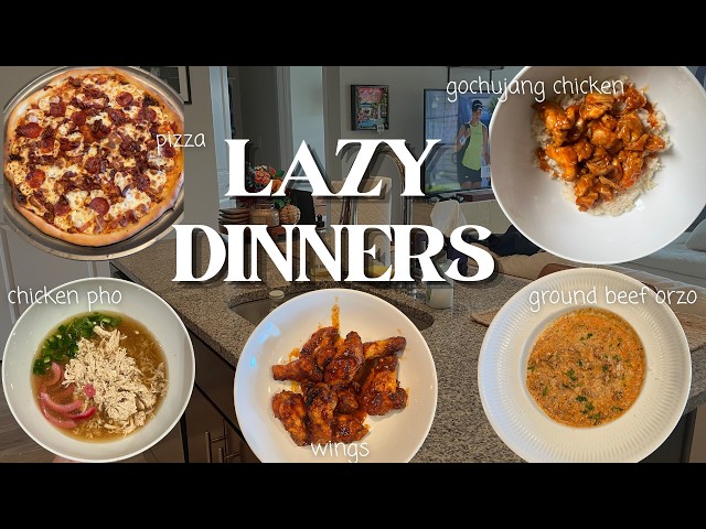 Lazy Dinners I made this week in 30 Minutes or Less 🍲 🍕