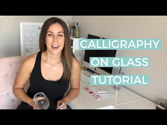 Calligraphy on Glass Tutorial | The Happy Ever Crafter