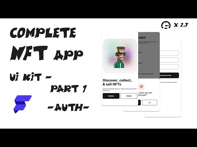 Complete NFT App UI Kit - Authentication & Login Flow (Part 1) | FlutterFlow Tutorial