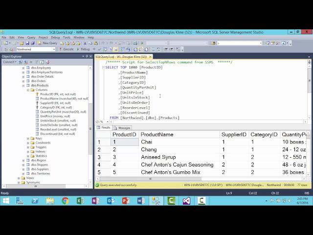 SQL Server Management Studio Intro