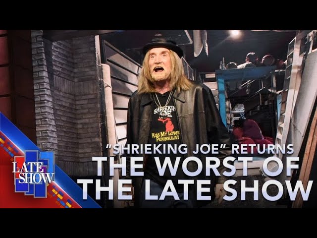 The Late Show's "Shrieking Joe" Makes A Curtain Call