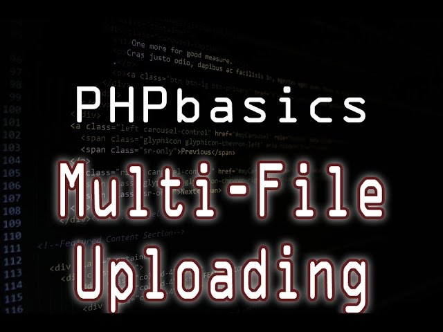 Upload multiple files with PHP