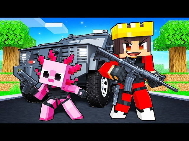 Axy and Mongo Became SWAT in Minecraft…