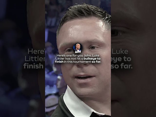 Did Littler hear Mardle on commentary? 😅🎙️