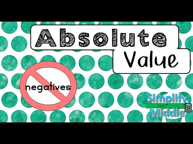 Absolute Value Video Lesson