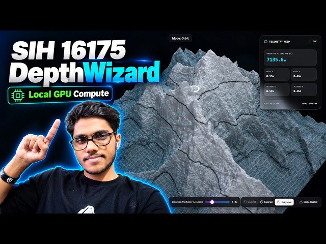 DepthWizard: AI-Powered Monocular 3D Terrain Synthesis | Smart India Hackathon 2026 (PS 26175)
