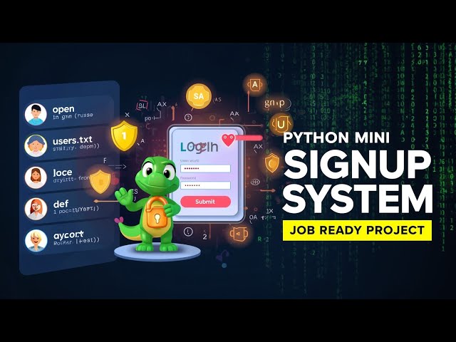 Python Login & Signup System 🔐 | Job Ready Project 🚀 | No Database | Beginner Friendly