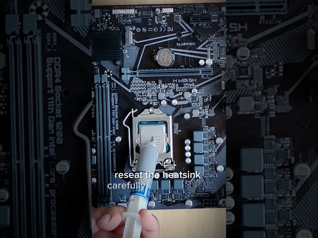 How to change Thermal Paste on Intel  CPU #shorts #tech #techtips