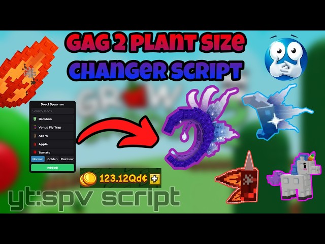 Gag 2 🌱 Plant Size Changer Script 🌿