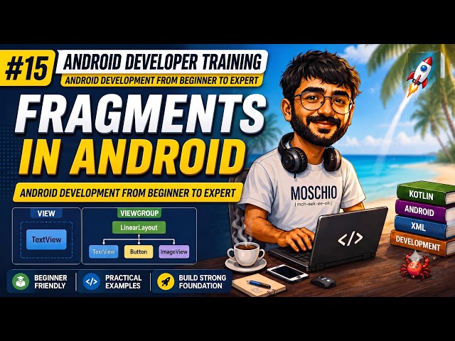 #15 Fragments In Android | Android Development from beginner to expert