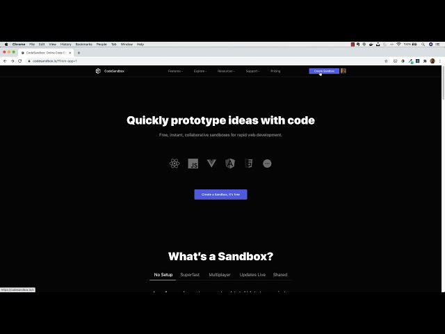 01 An Introduction to CodeSandbox