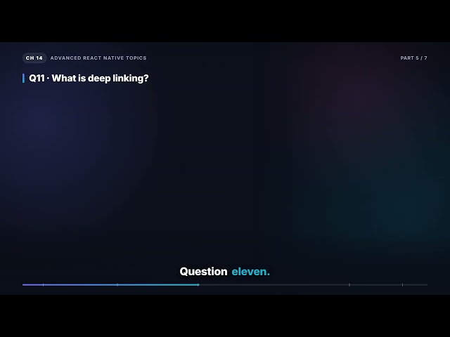 Push Notifications & Deep Linking | React Native Interview (14.5)