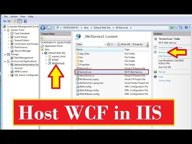 WCF Tutorial Step by Step | Host WCF Service in IIS Easily