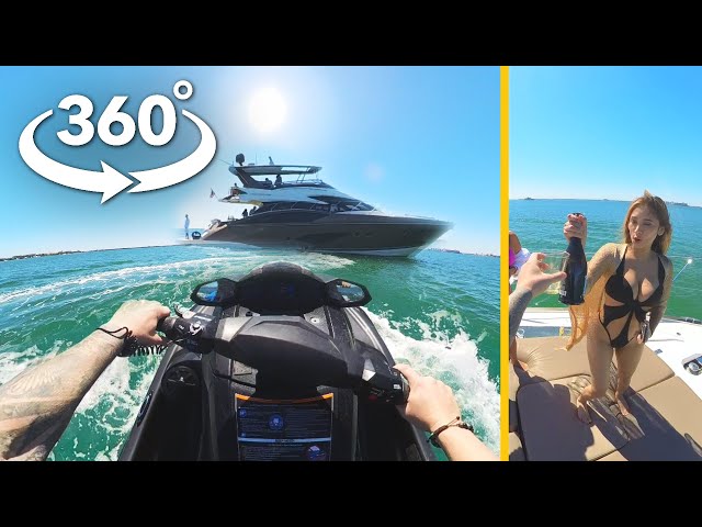 360 VR | Jetski and Yacht