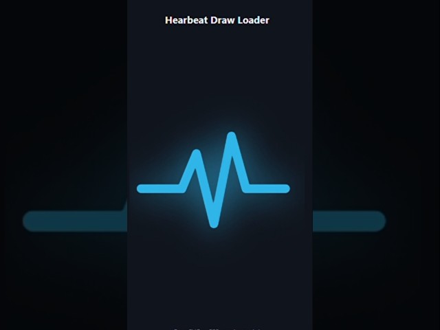 Is this the coolest CSS loader? 💓 #coding #webdevelopment #shorts