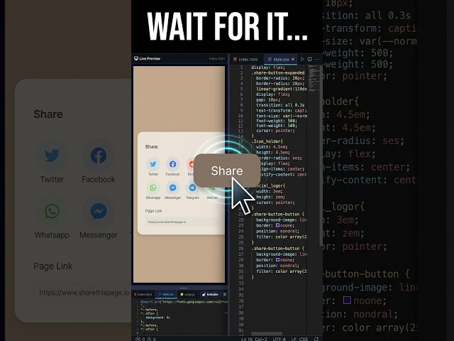 Wait… What Happens When You Click This? 😳⚡ | Pure CSS #shorts