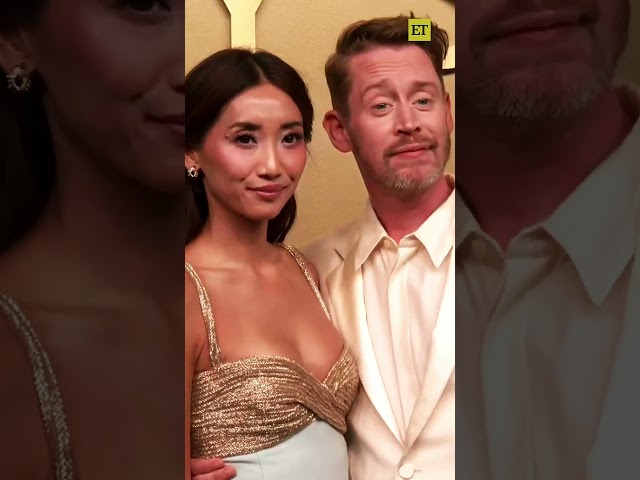 Just Brenda Song and Macaulay Culkin looking cute as EVER on the #Emmys carpet. 🥹