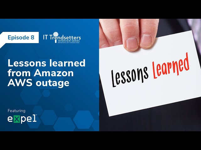 Lessons learned from Amazon AWS outage