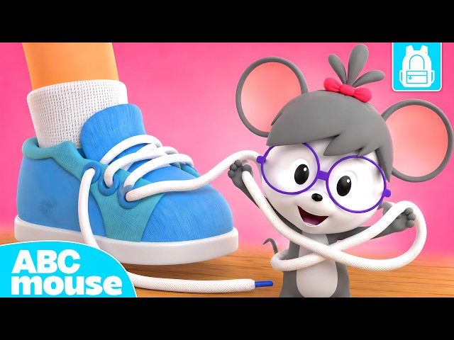 Shoelace Snag! 🐭👟 | How to Tie Shoes for Kids | ABCmouse Backpack Adventures for Kids 🎒