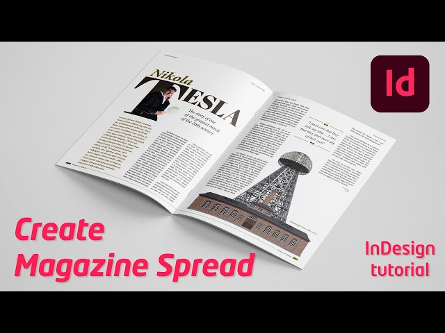 Design a Magazine Spread in Adobe InDesign | Science Journal Layout Tutorial