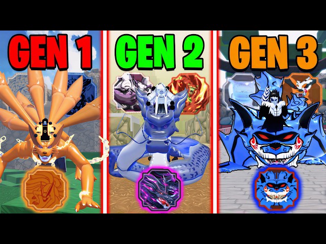 I Obtained & Mastered EVERY TAILED BEAST Generation in Shindo Life…