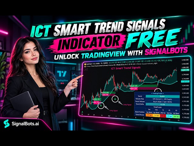 ICT Smart Trend Signals Indicator FREE | Unlock Tradingview with SignalBots