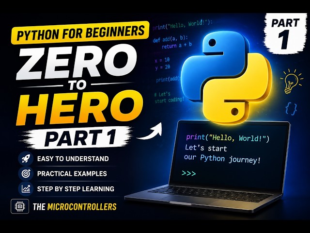 Python for Beginners | Zero to Hero – Part 1 | Start Your Python Journey