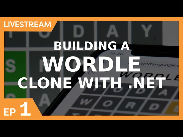 Building a Wordle Clone LIVE with .NET MAUI