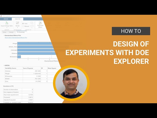 Design of Experiments with DOE Explorer