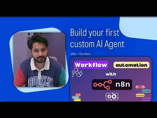 Build Your Own AI Agent (No Code!) | Complete Frontend + Backend with n8n + Docker | No Code 🚀