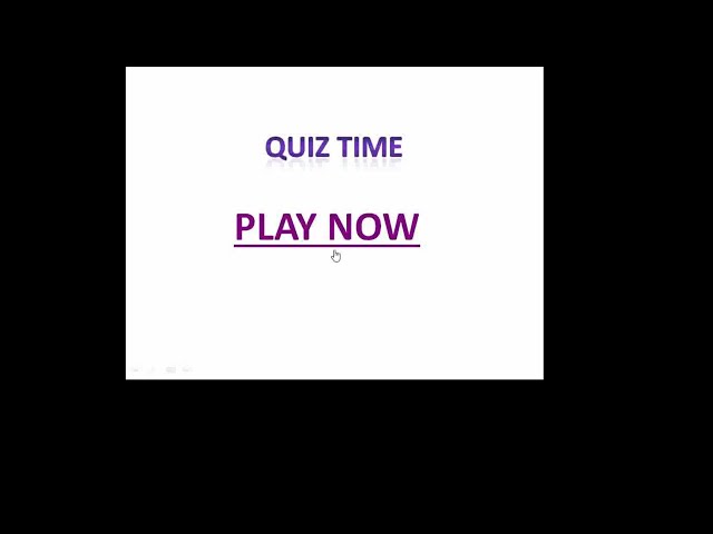 IT B2 PowerPoint Quiz Using Hyperlinks | 4 Questions, Correct Answers & Wrong Answer Navigation