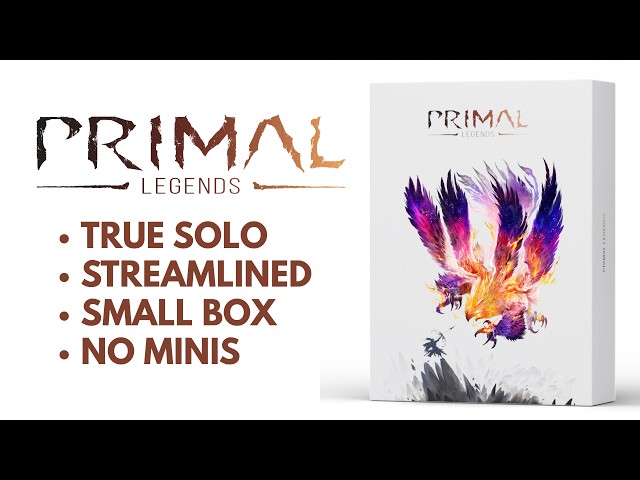 Primal Legends: Voice of the Flame | Solo Board Game Tutorial and Playthrough (Sponsored Video)