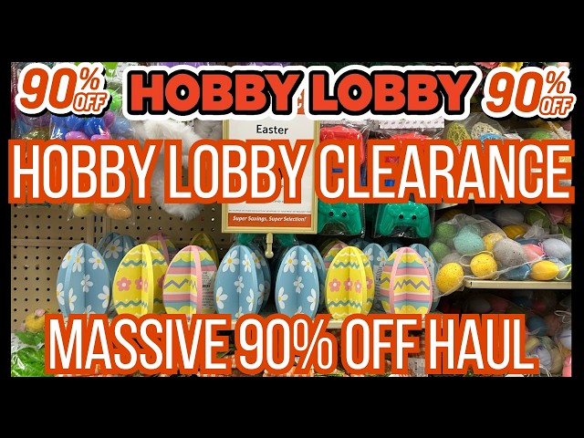 HOBBY LOBBY 90% OFF CLEARANCE HAUL 😱MASSIVE 90% OFF  HAUL YOU NEED TO SEE!  #newvideo #hobbylobby