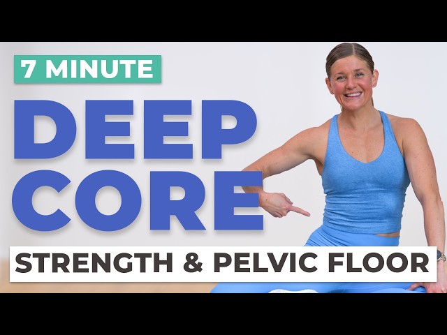 7 Minute Deep Core + Pelvic Floor Workout | No Equipment, No Repeat