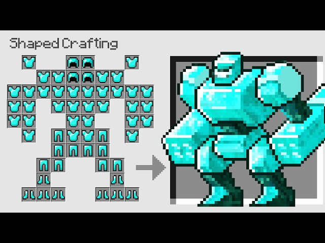 Minecraft but Crafts are Shapes
